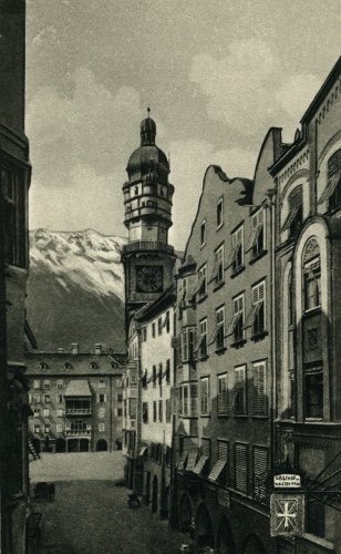 Innsbruck 1929, Herzog Friedrichstraße mit Goldenem Dachl