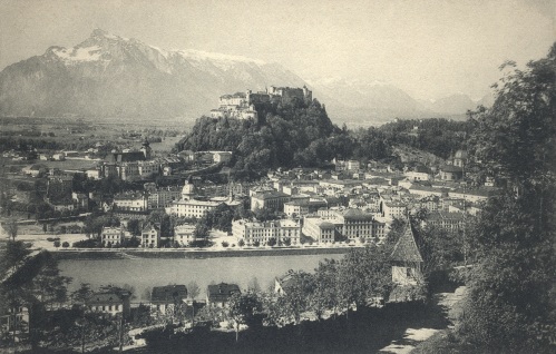 Salzburg 1904, vom Kapuzinerberg
