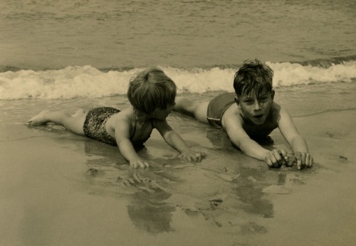 Strand auf Sylt, 1956