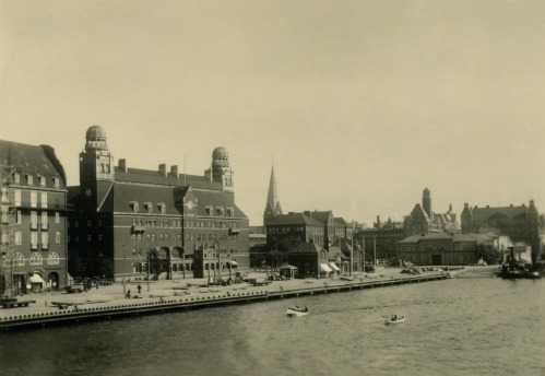 Malmö 1938, Postamt und Hafen