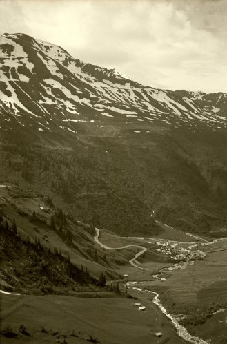 Stuben 1953, Blick vom Flexenpass