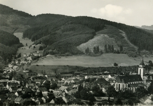 Titisee-Neustadt ca 1935, Neustadt mit Hochfirst