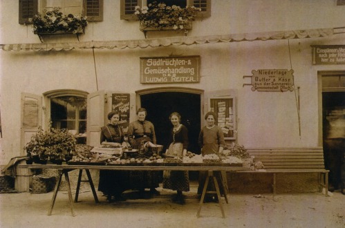 Reutte ca 1900, Gemüsehandlung