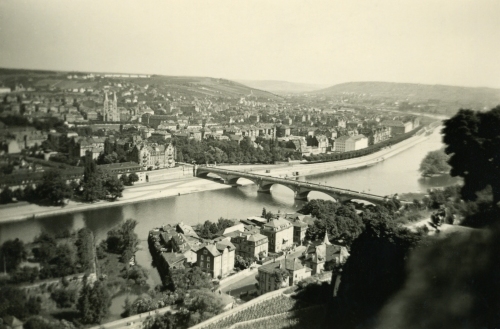 Würzburg 1937, alte Mainbrücke