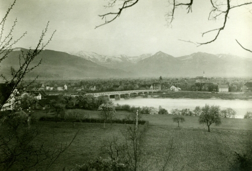 Lauterach 1931, Blick aus dem Kloster Riedenburg